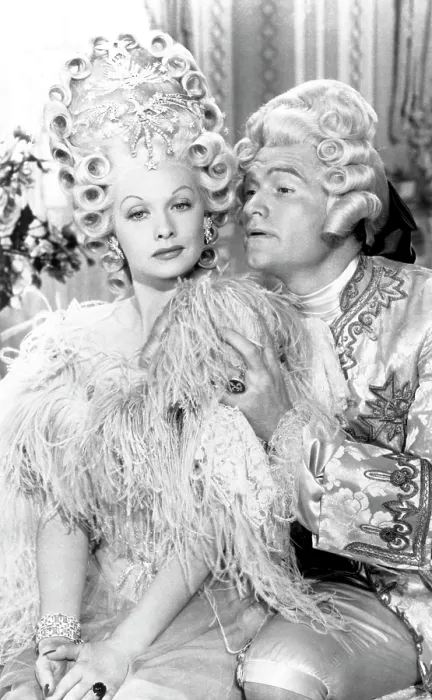 Framed Print : DU BARRY WAS A LADY, (from left): Lucille Ball, Red Skelton, 1943