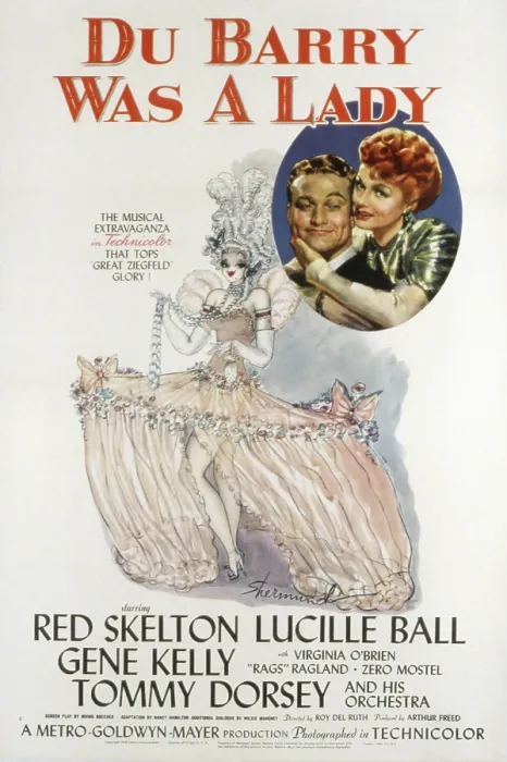 Framed Print : DU BARRY WAS A LADY, Red Skelton, Lucille Ball, 1943