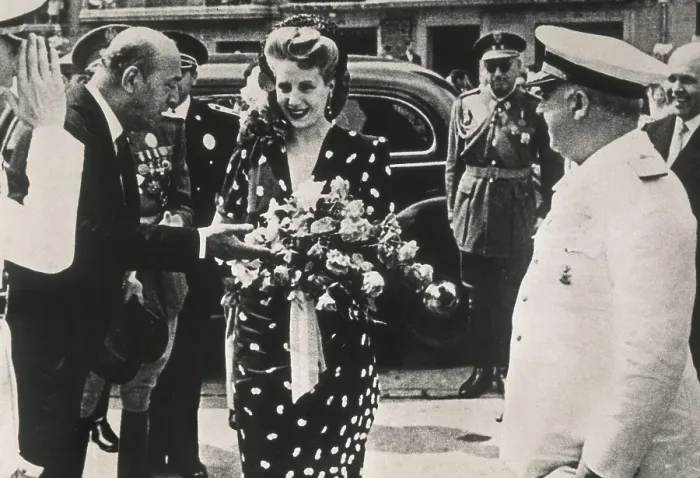 Framed Print : DUARTE DE PERON, Eva Mara, called 'Evita' (1919-1952). Evita Pern during her visit to Madrid in 1949. AISA / Everett Collection**US SALES ONLY**