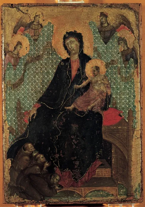 Framed Print : Duccio di Buoninsegna, Madonna of the Franciscans, 1290, 13th Century, tempera on panel, Italy, Tuscany, Siena