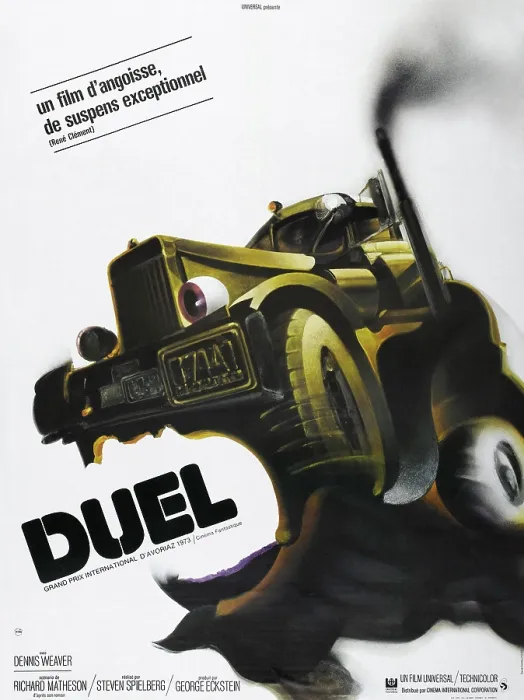 Framed Print : DUEL, French poster, 1971