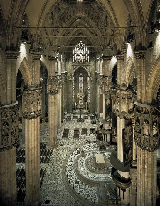 Framed Print : Duomo or Cathedral of Milan. 1380s. ITALY. Milan. Duomo. Transept. Gothic art. Architecture. AISA / Everett Collection**US SALES ONLY**