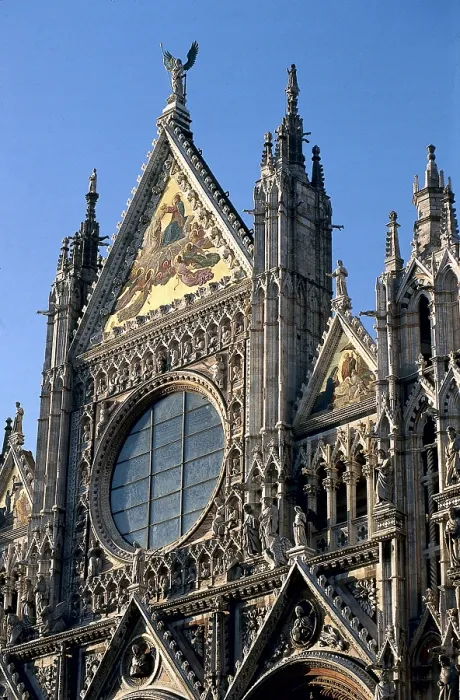 Framed Print : Duomo di Siena. 1150-1380. ITALY. Siena. Cathedral. Duomo or Cathedral. Main faade, work by Giovanni Pisano. Gothic art. Architecture. AISA / Everett Collection**US SALES ONLY** Framed Print : Duomo di Siena. 1150-1380. ITALY. Siena. Cathedral. Duomo or Cathedral. Main faade, work by Giovanni Pisano. Gothic art. Architecture. AISA / Everett Collection**US SALES ONLY**