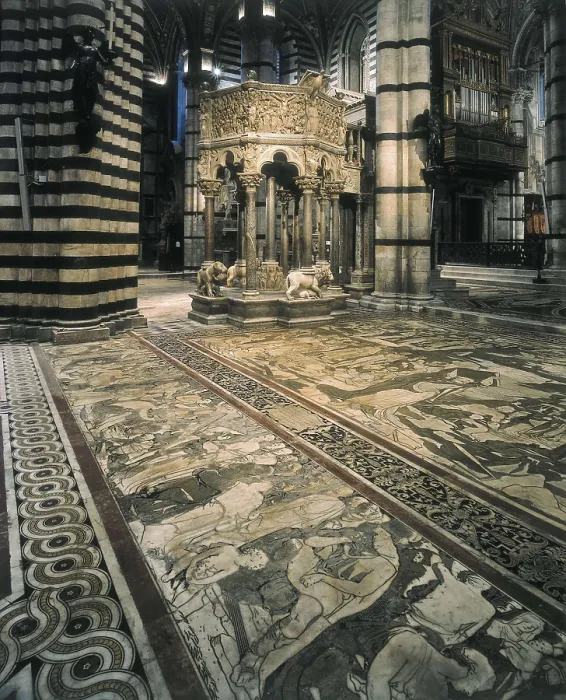 Framed Print : Duomo di Siena. 1150-1380. ITALY. TUSCANY. Siena. Cathedral