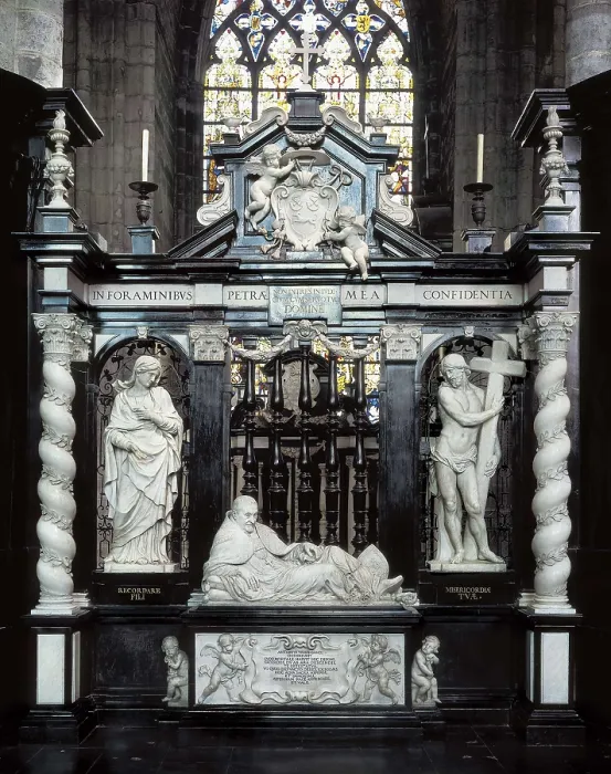 Framed Print : DUQUESNOY, Jrme, Duquesnoy 'the Younger' (1602-1654). Tomb of Antonius Triest. 1657. BELGIUM. Ghent. Saint Bavo Cathedral. Flemish art. Sculpture on marble Framed Print : DUQUESNOY, Jrme, Duquesnoy 'the Younger' (1602-1654). Tomb of Antonius Triest. 1657. BELGIUM. Ghent. Saint Bavo Cathedral. Flemish art. Sculpture on marble