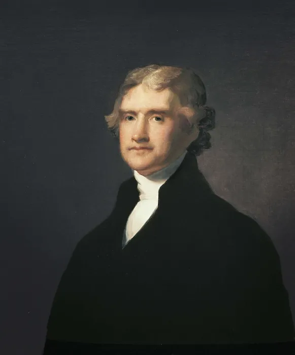 Framed Print : DURAND, Asher Brown (1796-1886). Portrait of Thomas Jefferson. ca. 1835. UNITED STATES OF AMERICA. New York City. The New-York Historical Society. Oil on canvas Framed Print : DURAND, Asher Brown (1796-1886). Portrait of Thomas Jefferson. ca. 1835. UNITED STATES OF AMERICA. New York City. The New-York Historical Society. Oil on canvas