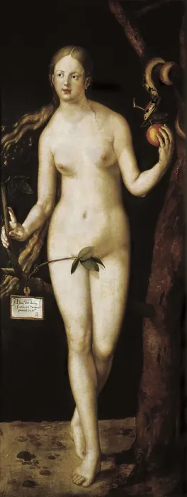 Framed Print : DURER, Albrecht (1471-1528). Eve. 1507. Oil on wood. SPAIN. Madrid. Prado Museum. AISA / Everett Collection**US SALES ONLY**