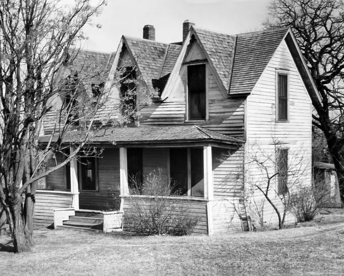 Framed Print : Dwight Eisenhower birthplace. The military commander and US President was born in Dension, Texas on Oct. 14, 1890. (CSU_ALPHA_229) CSU Archives / Everett Collection