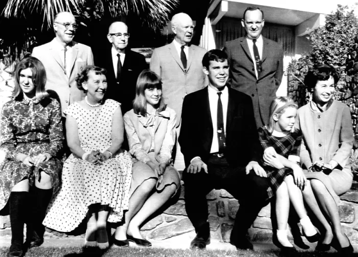 Framed Print : Dwight Eisenhower family portrait at El Dorado Country Club, Palm Desert, California. New Year's Day 1965 Framed Print : Dwight Eisenhower family portrait at El Dorado Country Club, Palm Desert, California. New Year's Day 1965