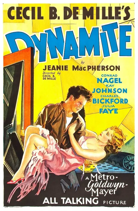 Framed Print : DYNAMITE, poster art, from left: Charles Bickford, Kay Johnson, 1929 Framed Print : DYNAMITE, poster art, from left: Charles Bickford, Kay Johnson, 1929