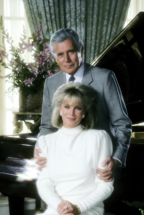 Framed Print : DYNASTY, John Forsythe, Linda Evans, (Season 8), series: 1981-1989
