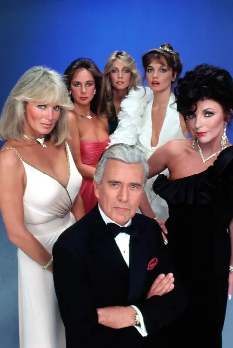 Framed Print : DYNASTY, Linda Evans, Pamela Bellwood, Heather Locklear, Pamela Sue Martin, Joan Collins, John Forsythe, 1981-1989, 1981-89