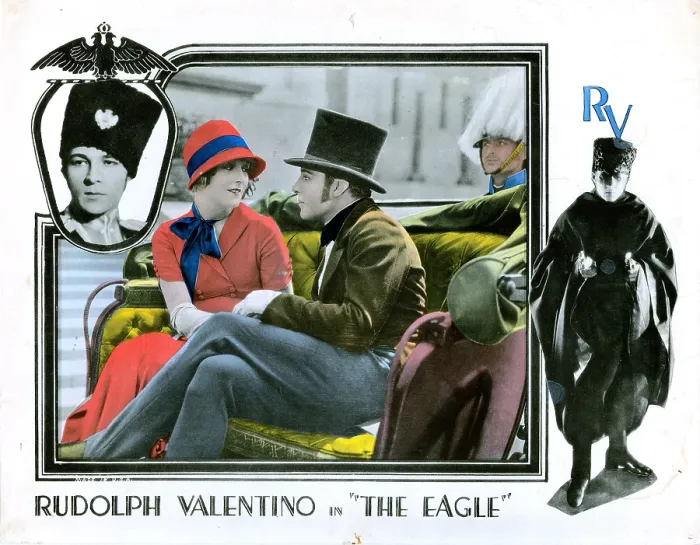 Framed Print : THE EAGLE, lobbycard, from left: Vilma Banky, Rudolph Valentino, 1925 Framed Print : THE EAGLE, lobbycard, from left: Vilma Banky, Rudolph Valentino, 1925