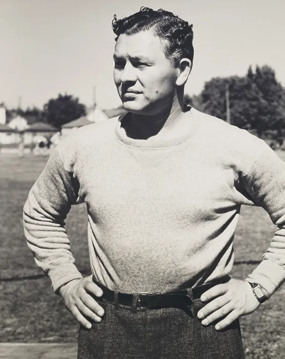 Framed Print : Earl Curley Lambeau, founded the Green Bay Packers in 1919. He played until 1928. Photo shows him as a coach, Dec. 21, 1939. (BSLOC_2013_9_41)