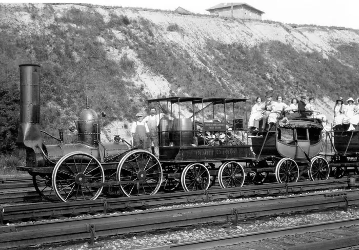 Framed Print : An early American train, circa 1850s. Courtesy: CSU Archives / Everett Collection Framed Print : An early American train, circa 1850s. Courtesy: CSU Archives / Everett Collection