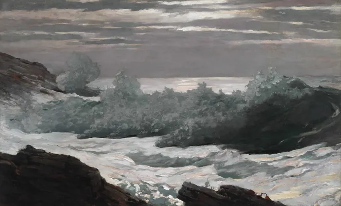 Framed Print : Early Morning After a Storm at Sea, 1900-1903, by Winslow Homer, 1836-1910, American, realist painting, oil on canvas Framed Print : Early Morning After a Storm at Sea, 1900-1903, by Winslow Homer, 1836-1910, American, realist painting, oil on canvas