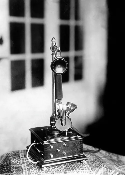 Framed Print : An early telephone, 1913.. Courtesy: CSU Archives  /  Everett Collection