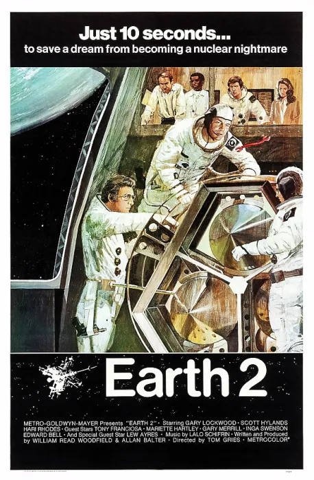 Framed Print : EARTH 2, (aka EARTH II), US poster art, 1971