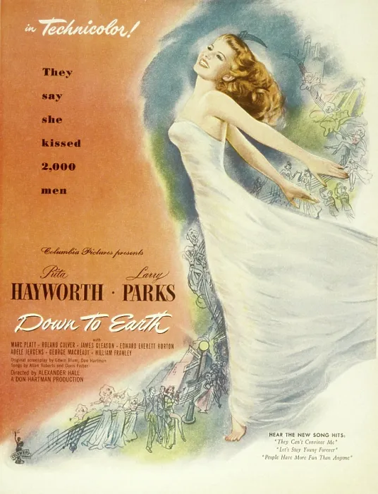 Framed Print : DOWN TO EARTH, Rita Hayworth, 1947