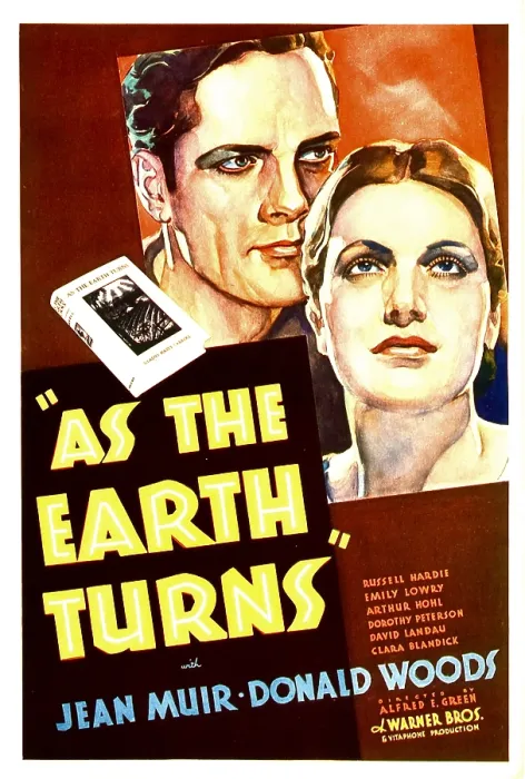 Framed Print : AS THE EARTH TURNS, from left: Donald Woods, Jean Muir on midget window card, 1934