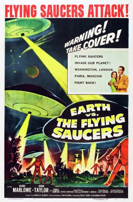 Framed Print : EARTH VS. THE FLYING SAUCERS, 1956