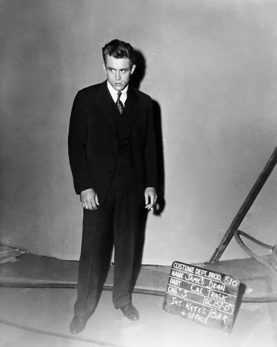 Framed Print : EAST OF EDEN, James Dean, wardrobe test, summer 1954