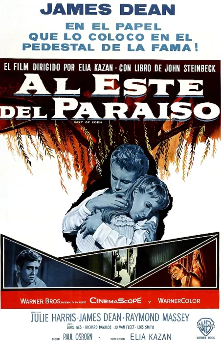 Framed Print : EAST OF EDEN, from left, James Dean, Julie Harris, 1955