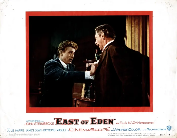 Framed Print : EAST OF EDEN, from left, James Dean, Raymond Massey, 1955 Framed Print : EAST OF EDEN, from left, James Dean, Raymond Massey, 1955