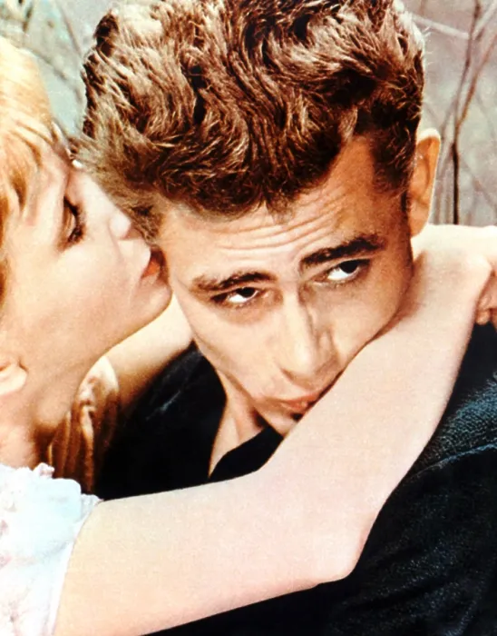 Framed Print : EAST OF EDEN, from left: Julie Harris, James Dean, 1955