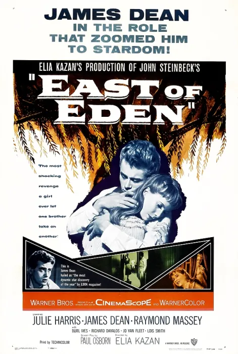 Framed Print : EAST OF EDEN, U.S. poster art, from left: James Dean, Julie Harris, 1955 Framed Print : EAST OF EDEN, U.S. poster art, from left: James Dean, Julie Harris, 1955