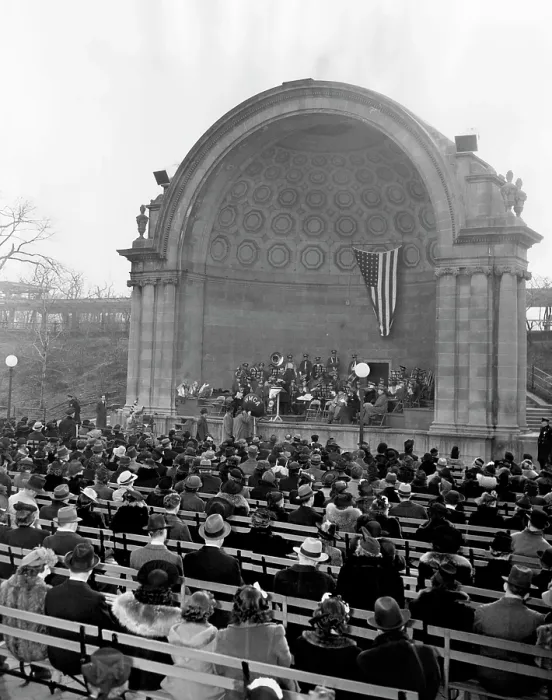 Framed Print : Easter services at the Central Park bandshell in New York City, New York. April 13, 1941. CSU Archives /  Courtesy Everett Collection