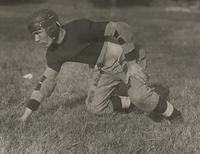 Framed Print : Eastern High School football player in Washington, D.C. ca. 1920-1925. (BSLOC_2015_17_128) Framed Print : Eastern High School football player in Washington, D.C. ca. 1920-1925. (BSLOC_2015_17_128)