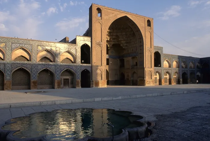 Framed Print : Eastern Riwak of the Friday Mosque (Masijd-i jami), 12th-15th Century, mixed technique - Whole artwork view