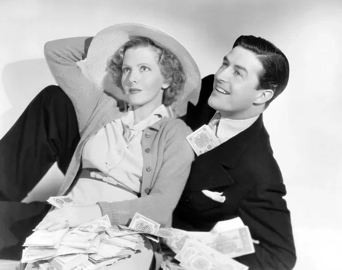 Framed Print : EASY LIVING, from left: Jean Arthur, Ray Milland, 1937 Framed Print : EASY LIVING, from left: Jean Arthur, Ray Milland, 1937
