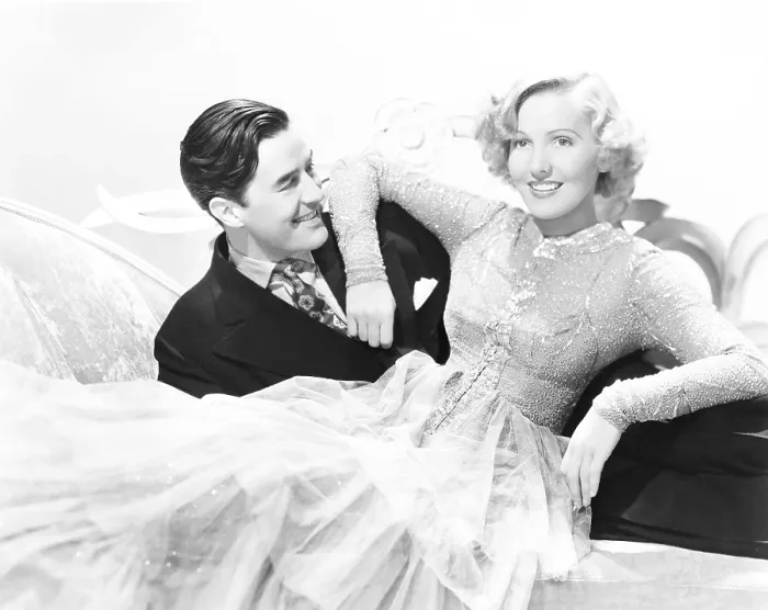 Framed Print : EASY LIVING, from left: Ray Milland, Jean Arthur, 1937