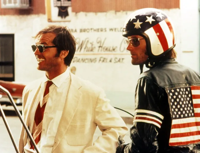 Framed Print : EASY RIDER, Jack Nicholson, Peter Fonda, 1969
