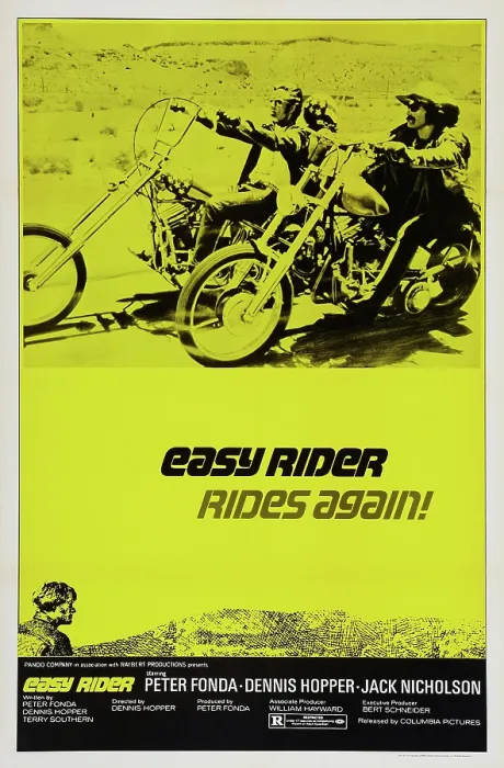 Framed Print : EASY RIDER, US poster art, top from left: Jack Nicholson, Dennis Hopper, bottom: Peter Fonda, 1969 Framed Print : EASY RIDER, US poster art, top from left: Jack Nicholson, Dennis Hopper, bottom: Peter Fonda, 1969