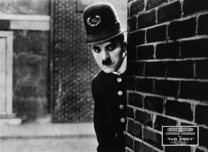 Framed Print : EASY STREET, Charles Chaplin, 1917