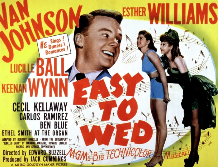 Framed Print : EASY TO WED, Van Johnson, Esther Williams, Lucille Ball, 1946