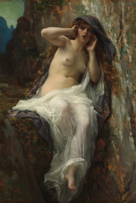 Framed Print : ECHO, by Alexandre Cabanel, 1874, French painting, oil on canvas Framed Print : ECHO, by Alexandre Cabanel, 1874, French painting, oil on canvas