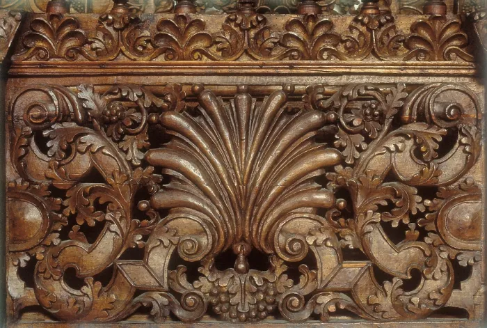 Framed Print : ECUADOR. Quito. Convent of San Agustn. Chapter Hall (1741). Decorative detail. Colonial baroque. Sculpture on wood. AISA / Everett Collection**US SALES ONLY**
