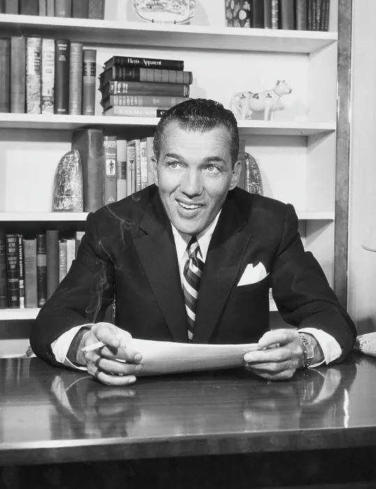 Framed Print : Ed Sullivan (1901-1974), American writer and entertainment host, circa 1954. Courtesy: CSU Archives / Everett Collection