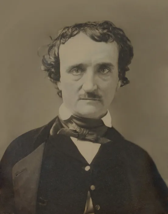 Framed Print : Edgar Allan Poe, detail of a daguerreotype portrait made several months before Poes death at age 40, in 1849 Framed Print : Edgar Allan Poe, detail of a daguerreotype portrait made several months before Poes death at age 40, in 1849