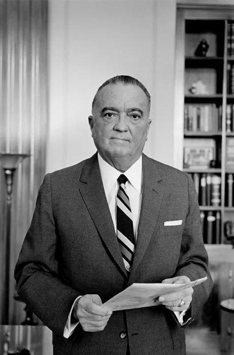 Framed Print : Edgar J. Hoover Director of the FBI in 1961