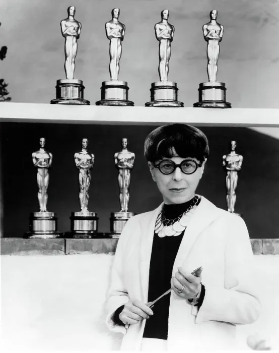 Framed Print : EDITH HEAD, surrounded by the eight Oscars she has won during a distinguished career. 1976. Courtesy: CSU Archives / Everett Collection Framed Print : EDITH HEAD, surrounded by the eight Oscars she has won during a distinguished career. 1976. Courtesy: CSU Archives / Everett Collection