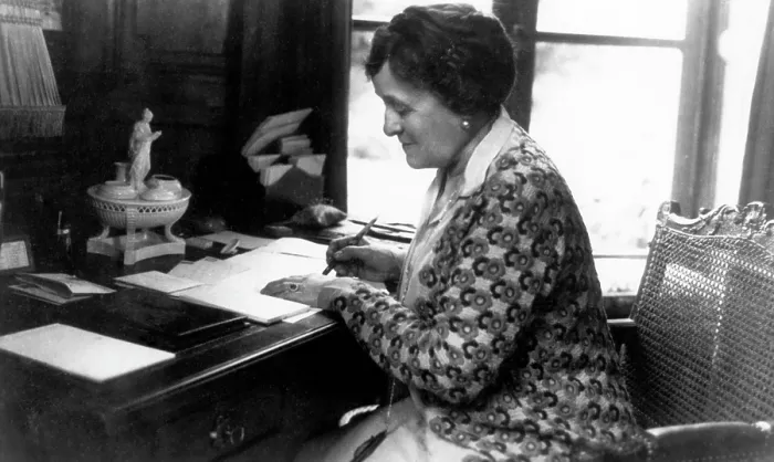 Framed Print : Edith Wharton, (1862-1937), American Novelist, at Pavillion Colombe, circa 1930s. Courtesy: CSU Archives / Everett Collection