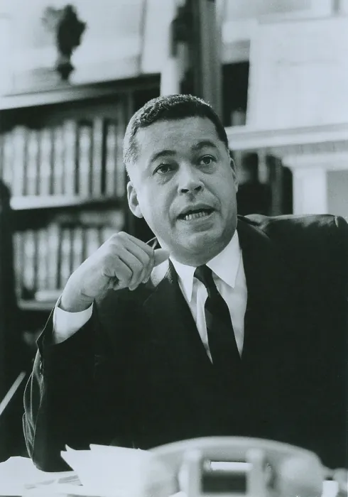 Framed Print : Edward Brooke (b. 1919), elected to the U.S. Senate from Massachusetts in 1966, was the first African American elected to the Senate since the 19th century