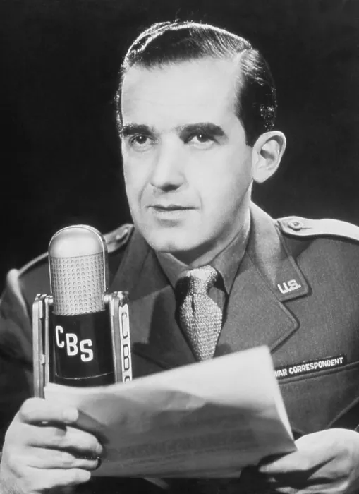 Framed Print : Edward R. Murrow, CBS Radio war correspondent during World War II, 1938-1945 Framed Print : Edward R. Murrow, CBS Radio war correspondent during World War II, 1938-1945