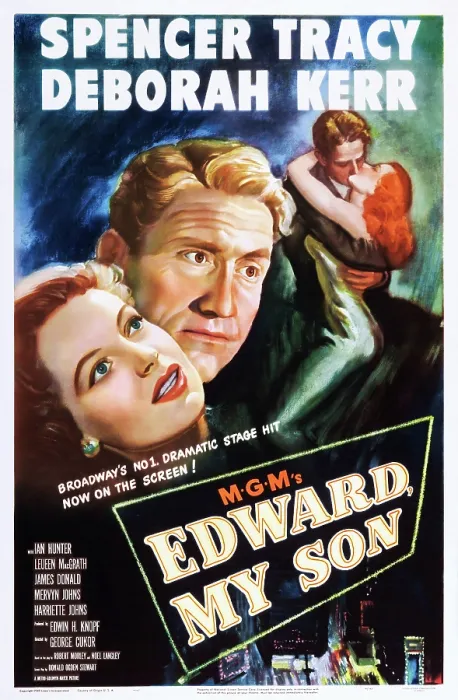 Framed Print : EDWARD, MY SON, from left: Deborah Kerr, Spencer Tracy on poster art, 1949 Framed Print : EDWARD, MY SON, from left: Deborah Kerr, Spencer Tracy on poster art, 1949