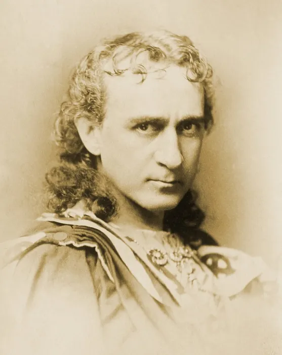 Framed Print : Edwin Booth (1833-1893), acclaimed American tragedian of the second half of the 19th century